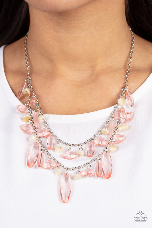 Paparazzi Accessories - Candlelit Cabana - Pink necklace