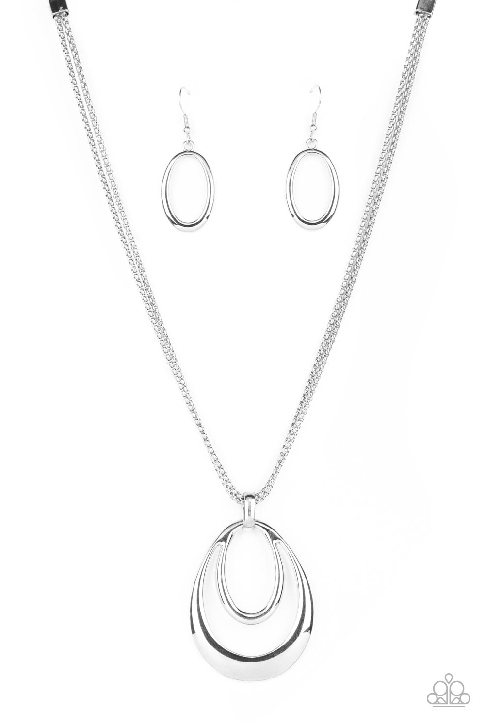 Paparazzi Accessories - Suburban Storm - Silver necklace