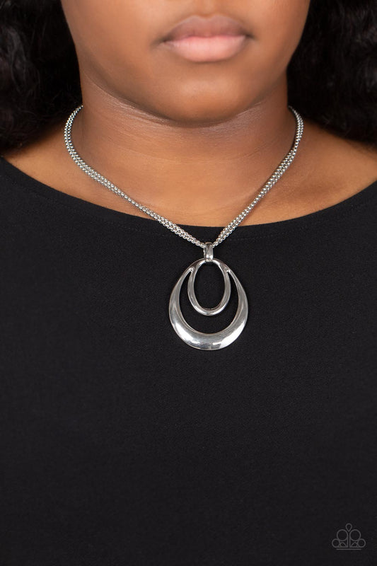 Paparazzi Accessories - Suburban Storm - Silver necklace