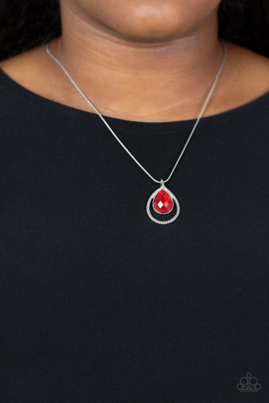 Paparazzi Accessories - Gorgeously Glimmering - Red necklace