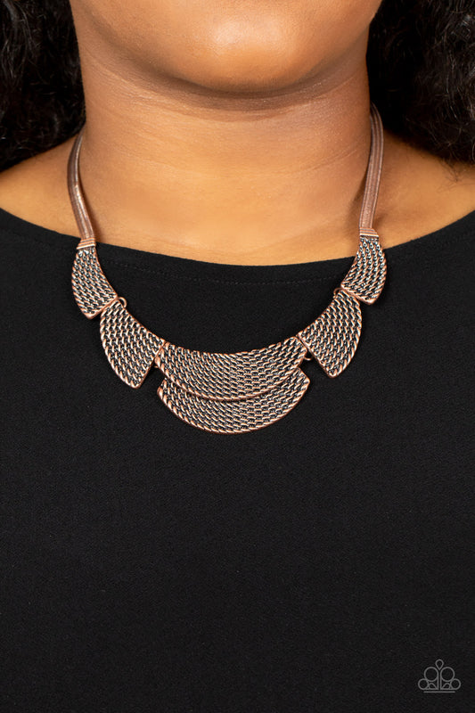 Paparazzi Accessories - Empress Empire - Copper necklace