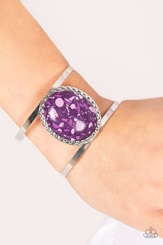 Paparzzi Accessories -Tantalizingly Terrazzo - Purple bracelet