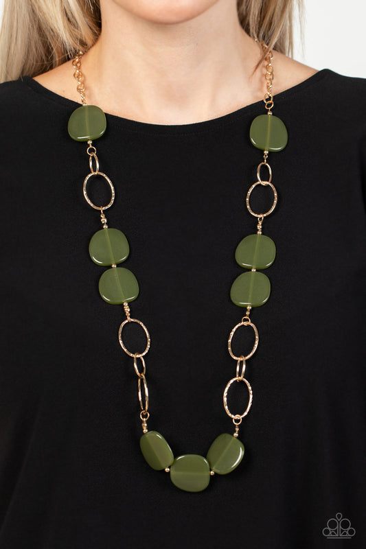 Paparazzi Accessories - Posh Promenade - Green necklace