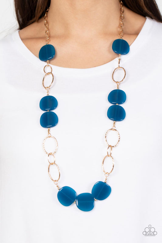 Paparazzi Accessories - Posh Promenade - Blue - Blue necklace