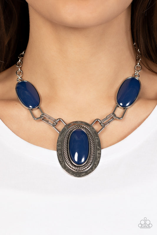 Paparazzi Accessories - Count to TENACIOUS - Blue necklace