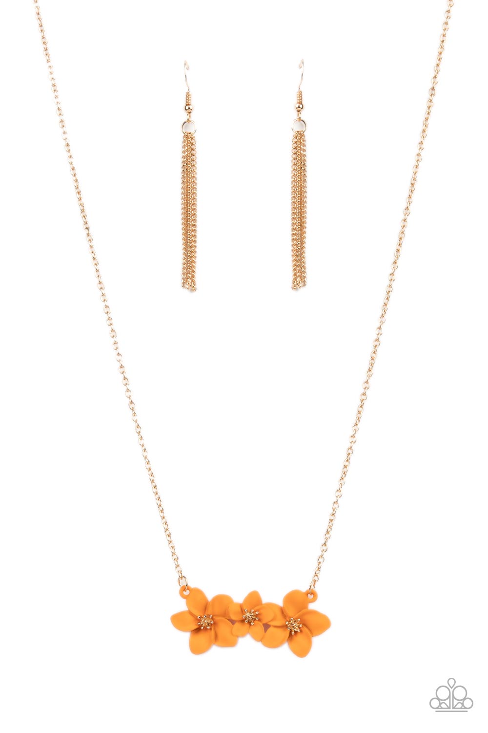 Paparazzi Accessories - Petunia Picnic - Orange necklace