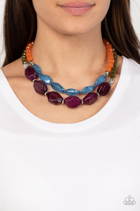 Paparazzi Accessories - Tropical Trove - Purple necklace