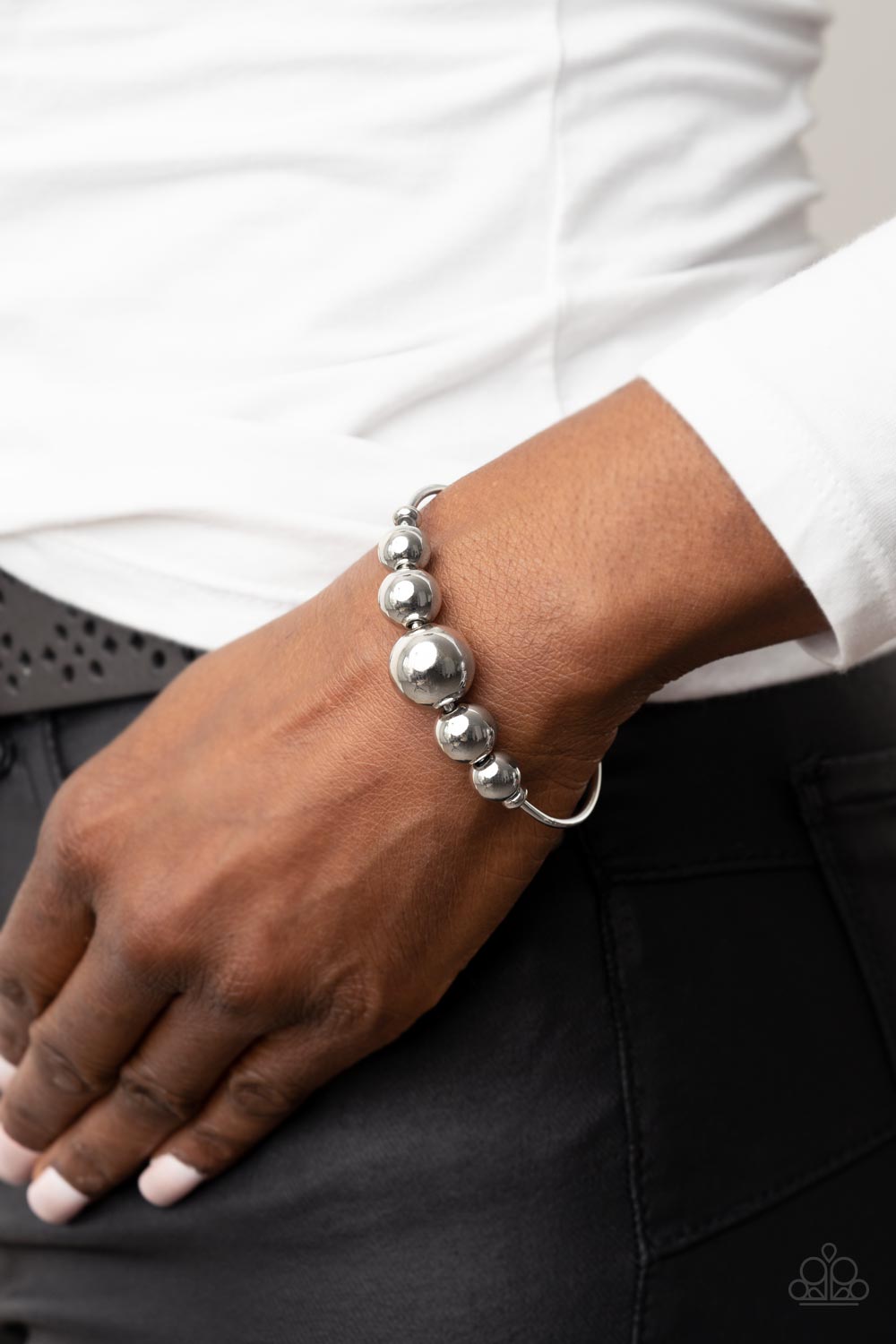 Paparazzi Accessories - Bead Creed - Silver bracelet