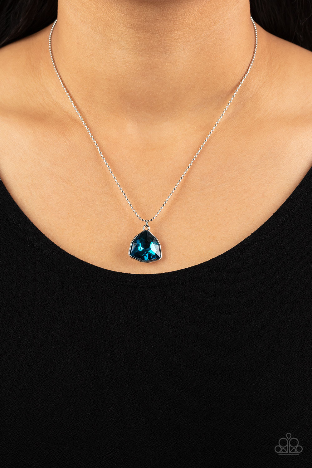 Paparazzi Accessories - Galactic Duchess - Blue necklace