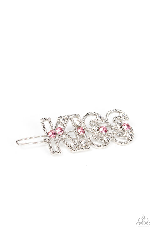 Paparazzi Accessories - Kiss Bliss - Pink hair clip