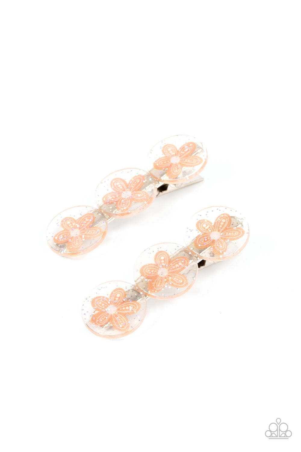 Paparazzi Accessories - Pamper Me in Posies - Orange hair clip