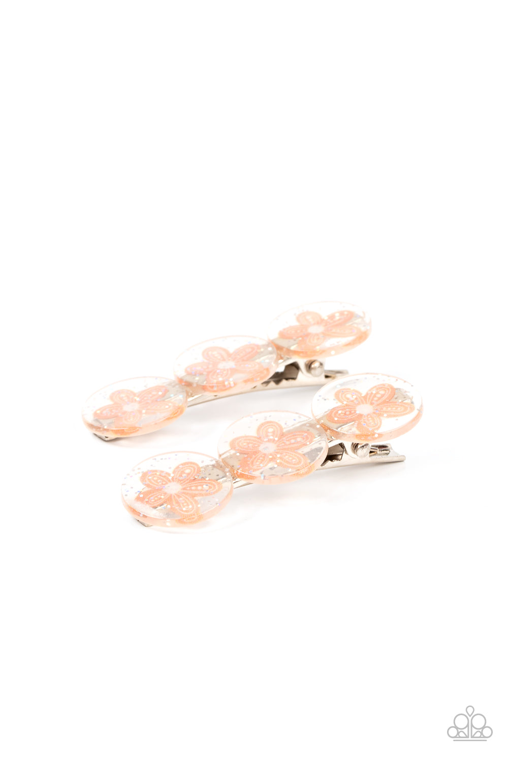 Paparazzi Accessories - Pamper Me in Posies - Orange hair clip