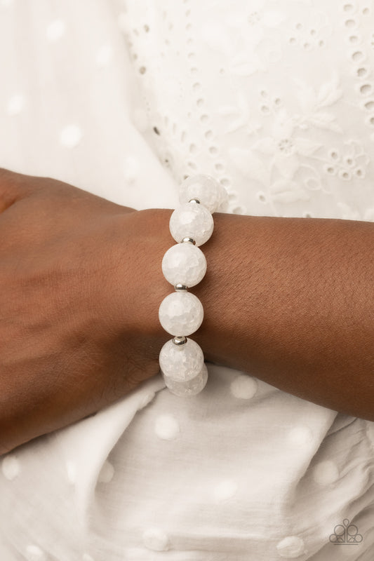 Paparazzi Accessories - Arctic Affluence - White bracelet