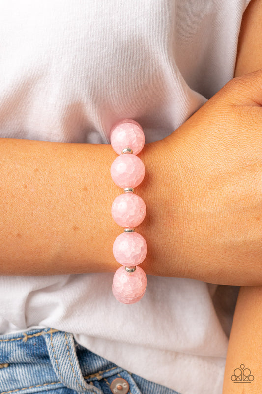 Paparazzi Accessories - Arctic Affluence - Pink bracelet