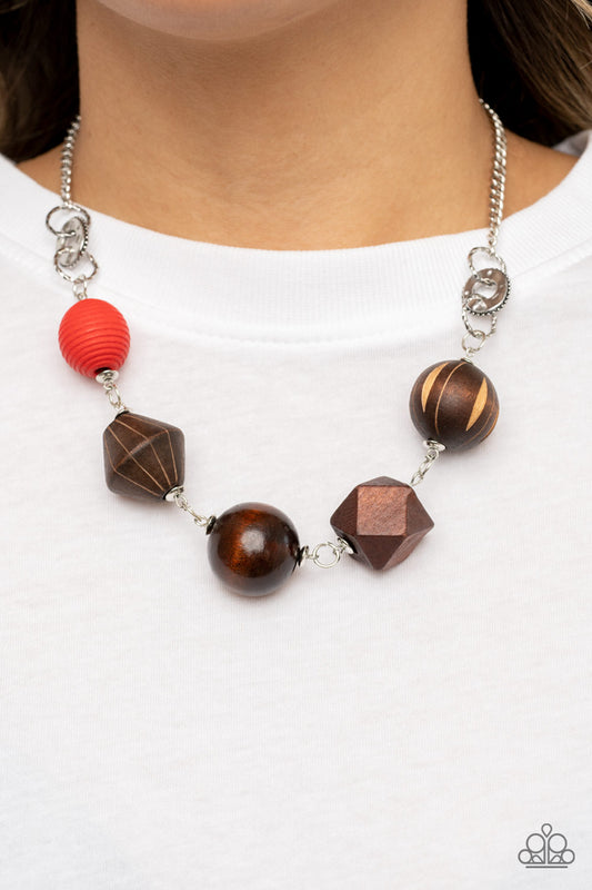 Paparazzi Accessories - Eco Extravaganza - Red necklace