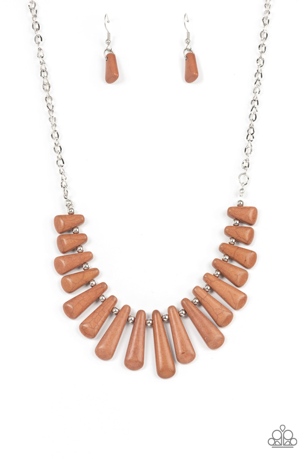 Paparazzi Accessories -Mojave Empress - Brown necklace