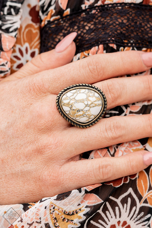 Paparazzi Accessories - Take the High RODEO - Brass ring
