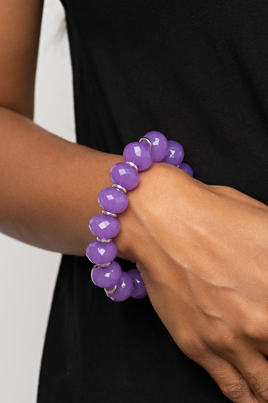 Paparazzi Accessories - This is My Jam! - Purple bracelet