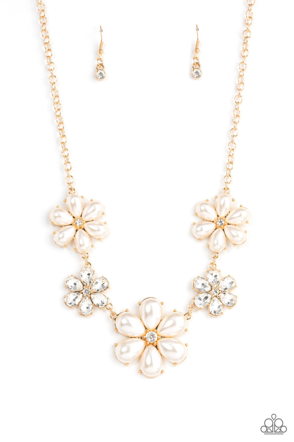 Paparazzi Accessories - Fiercely Flowering - Gold necklace