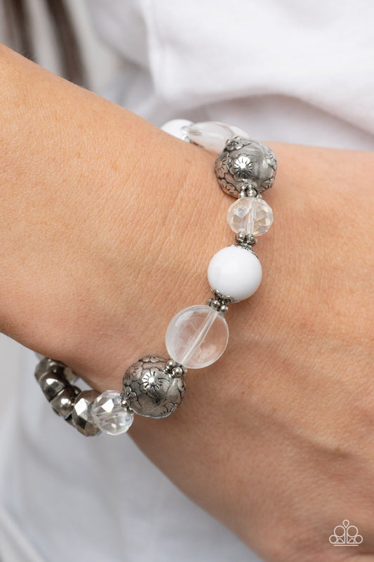 Paparazzi Accessories - Pretty Persuasion - White bracelet
