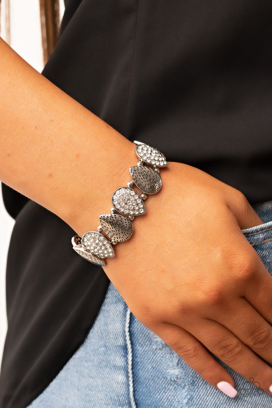Paparazzi Accessories - Playing Favorites - White bracelet