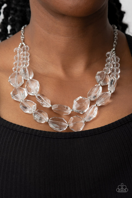Paparazzi Accessories- Icy Illumination - White necklace