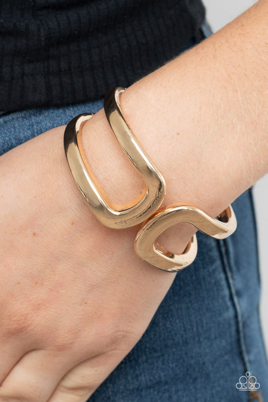 Paparazzi Accessories - Industrial Empress - Gold bracelet