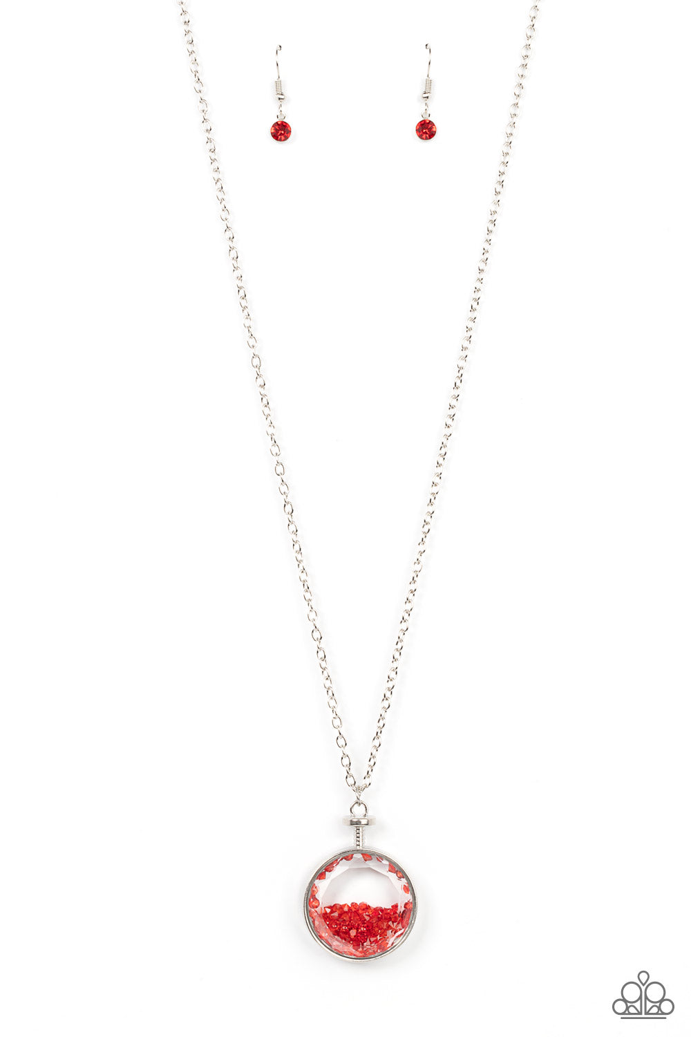 Paparazzi Accessories - Twinkly Treasury - Red neclace