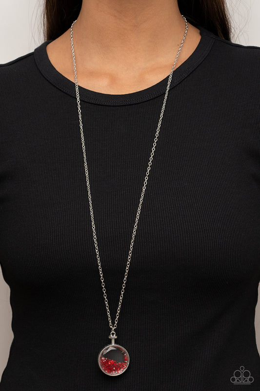 Paparazzi Accessories - Twinkly Treasury - Red neclace