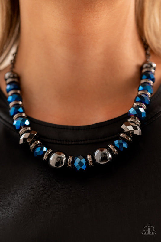Paparazzi Accessories - Interstellar Influencer - Blue necklace
