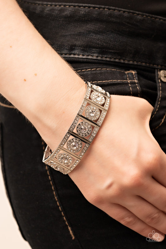 Paparazzi Accessories - Ultra Upscale - White bracelet