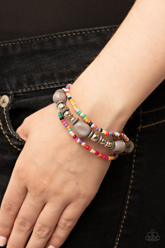 Paparazzi Accessories - Confidently Crafty - Silver bracelet