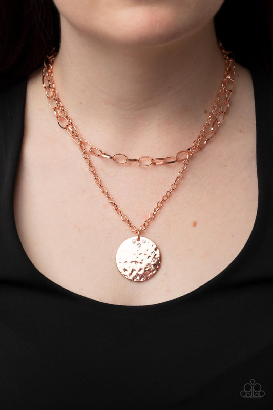 Paparazzi Accessories - Highlight of My Life - Copper necklace