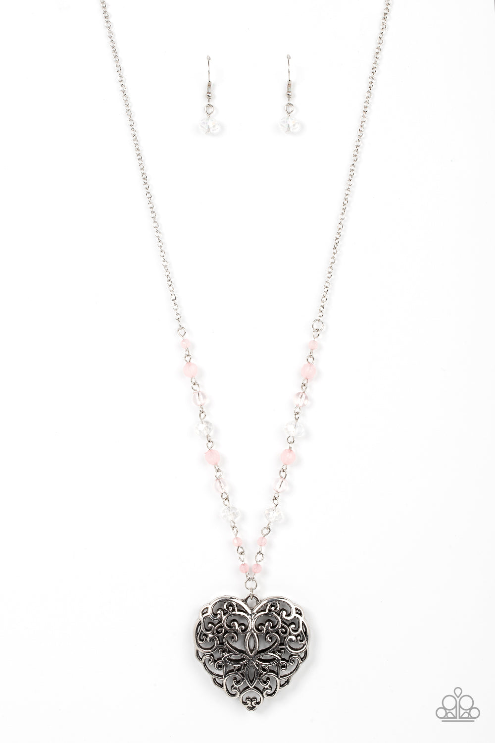 Paparazzi Accessories - Doting Devotion - Pink necklace