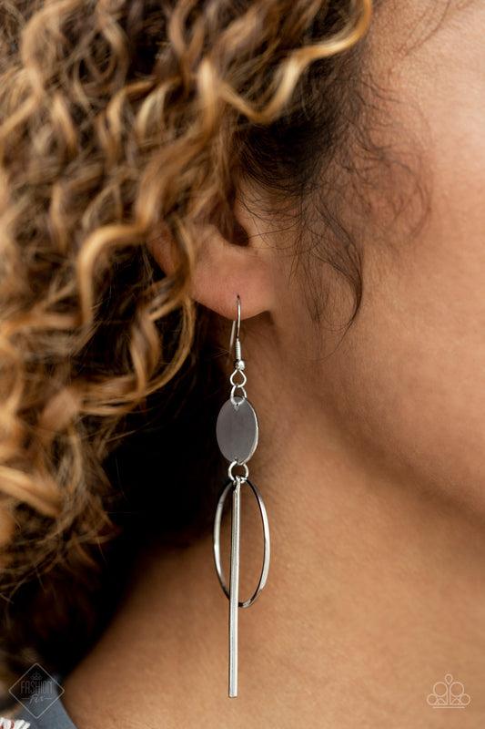 Paparazzi Accessories -Harmoniously Balanced - Silver earrings