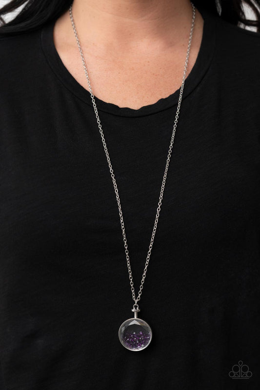 Paparazzi Accessories - Twinkly Treasury - Purple necklace