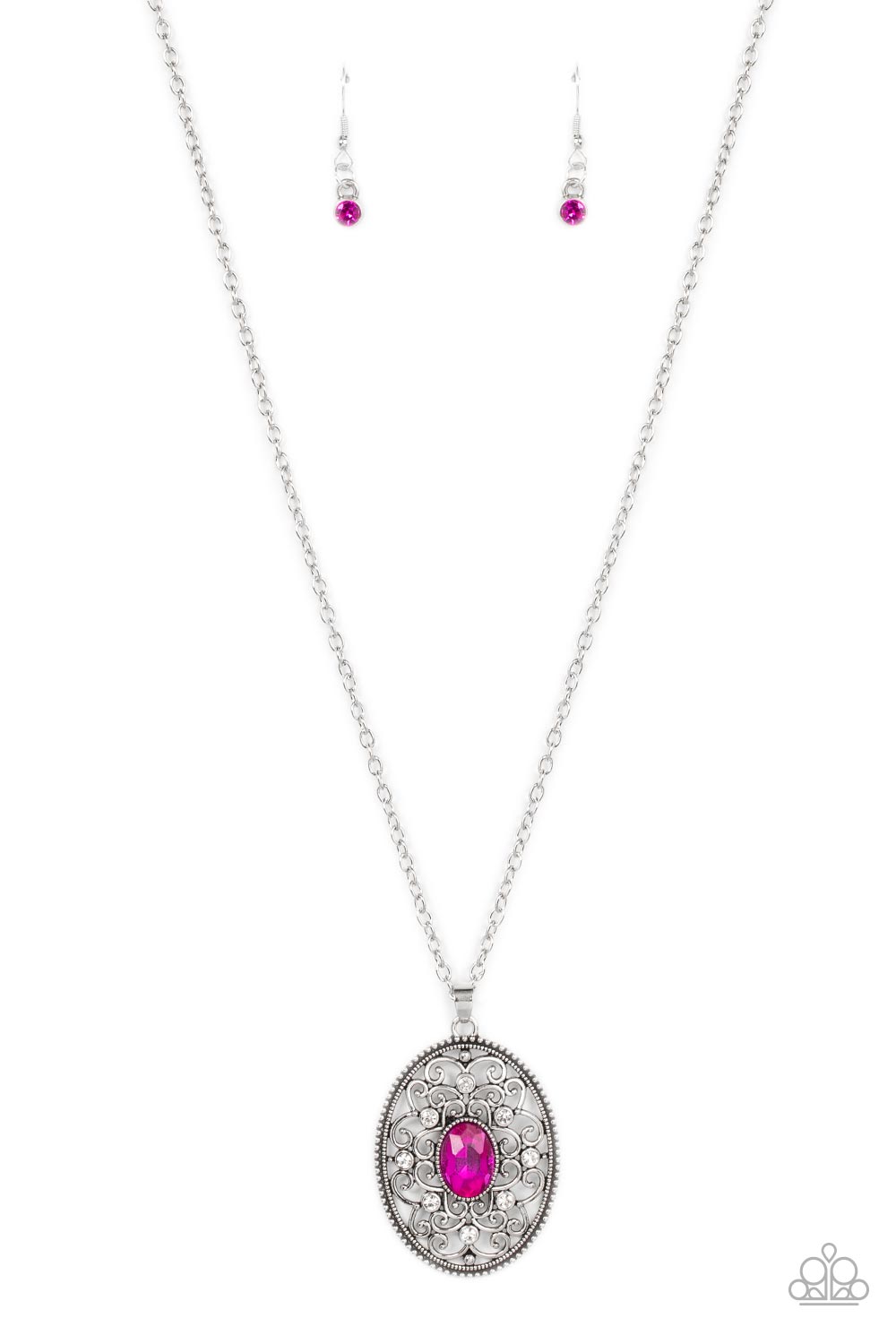 Paparazzi Accessories - Sonata Swing - Pink necklace