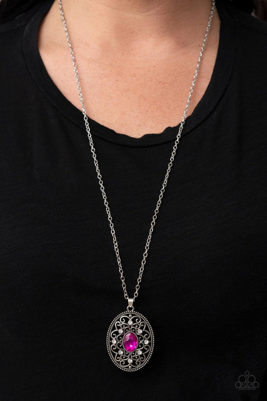 Paparazzi Accessories - Sonata Swing - Pink necklace