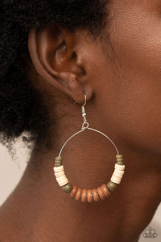 Paparazzi Accessories - Earthy Esteem - Brown earrring