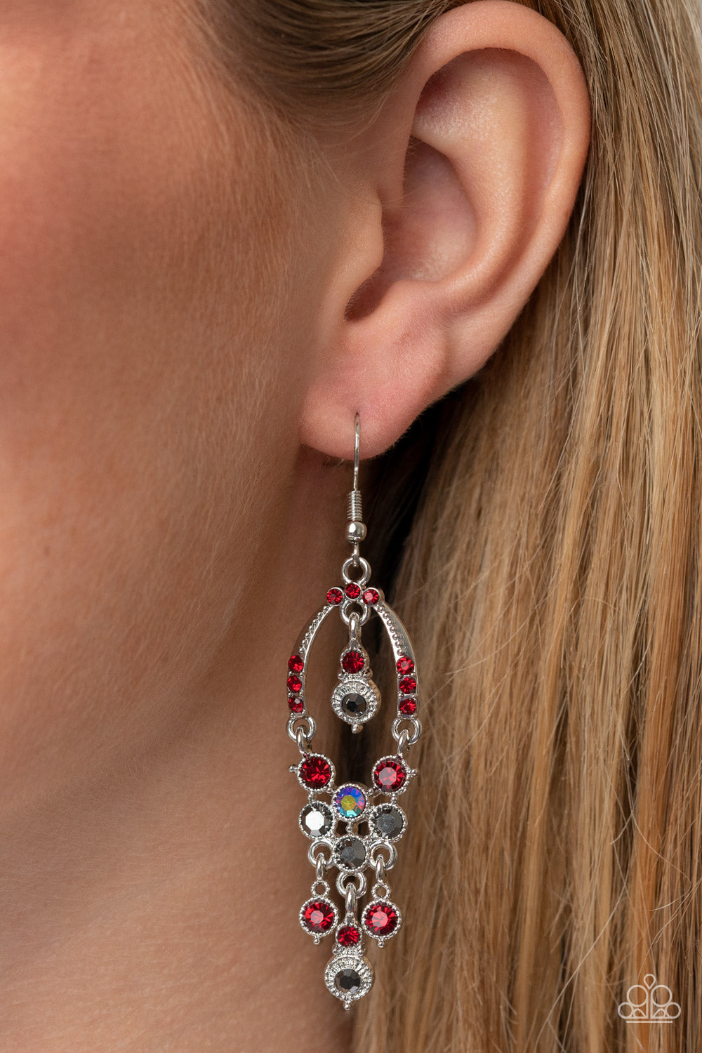 Paparazzi Accessories -Sophisticated Starlet - Red earrings
