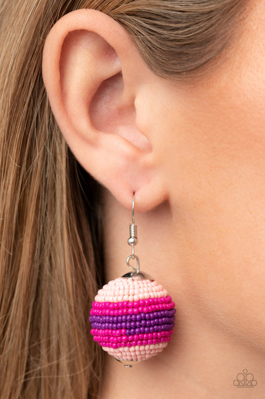Paparazzi Accessories - Zest Fest - Pink earrings