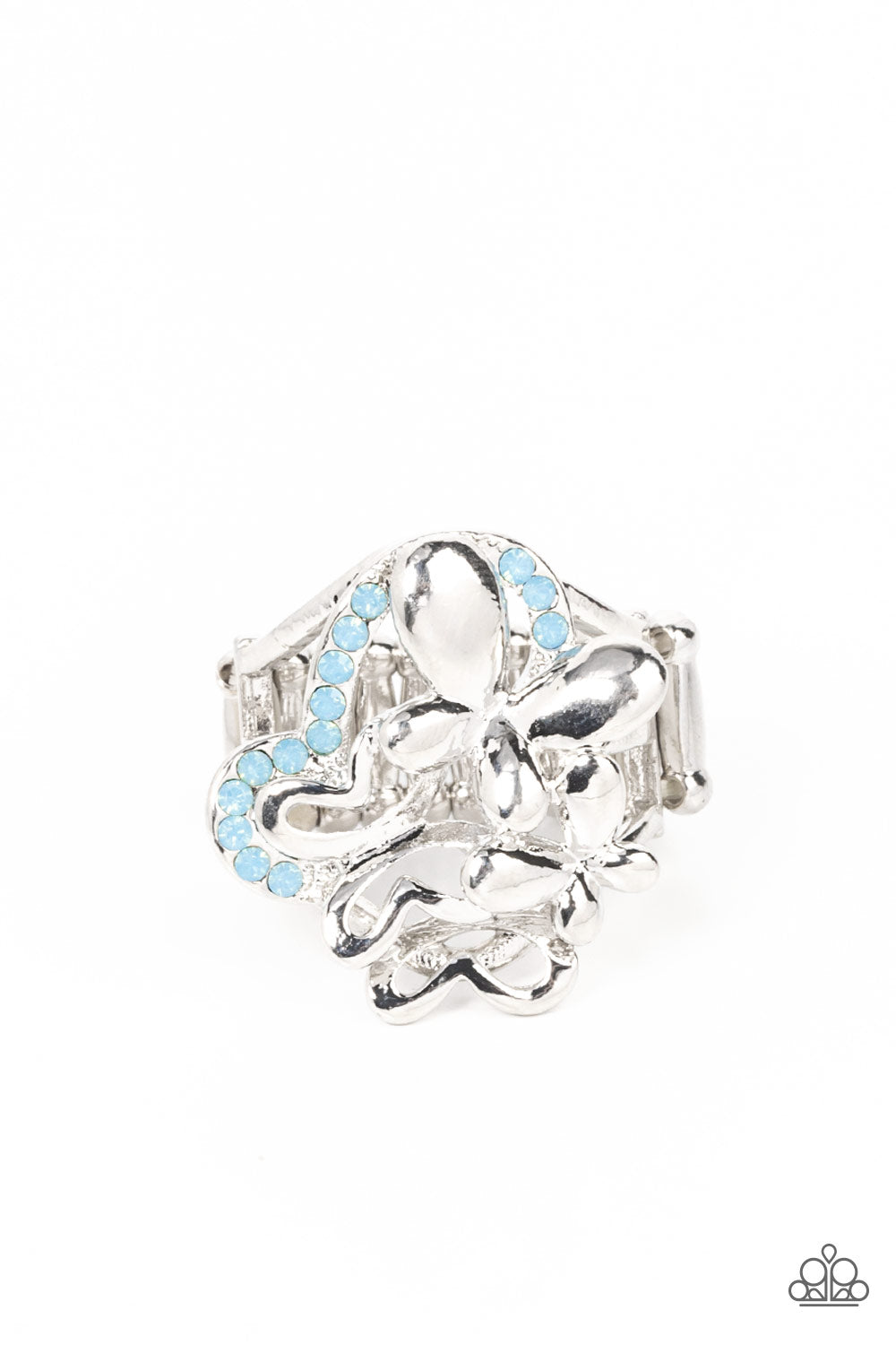 Paparazzi Accessories - Fluttering Flashback - Blue rings