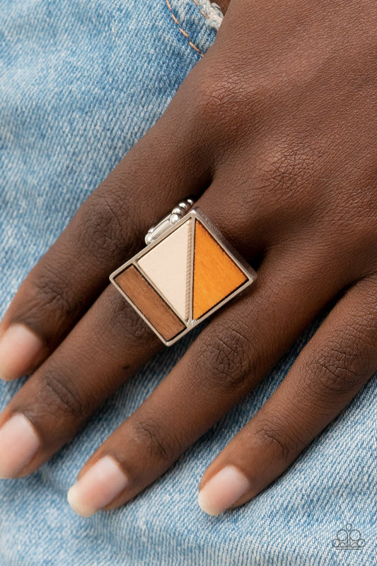 Paparazzi Accessories - Happily EVERGREEN After - Orange ring