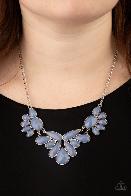 Paparazzi Accessories - A Passing FAN-cy - Blue necklace
