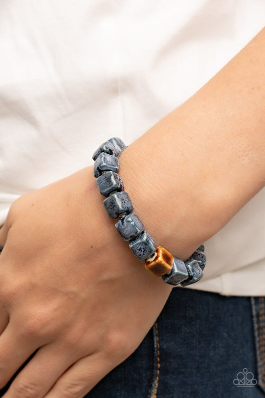 Paparazzi Accessories - Glaze Craze - Blue bracelet