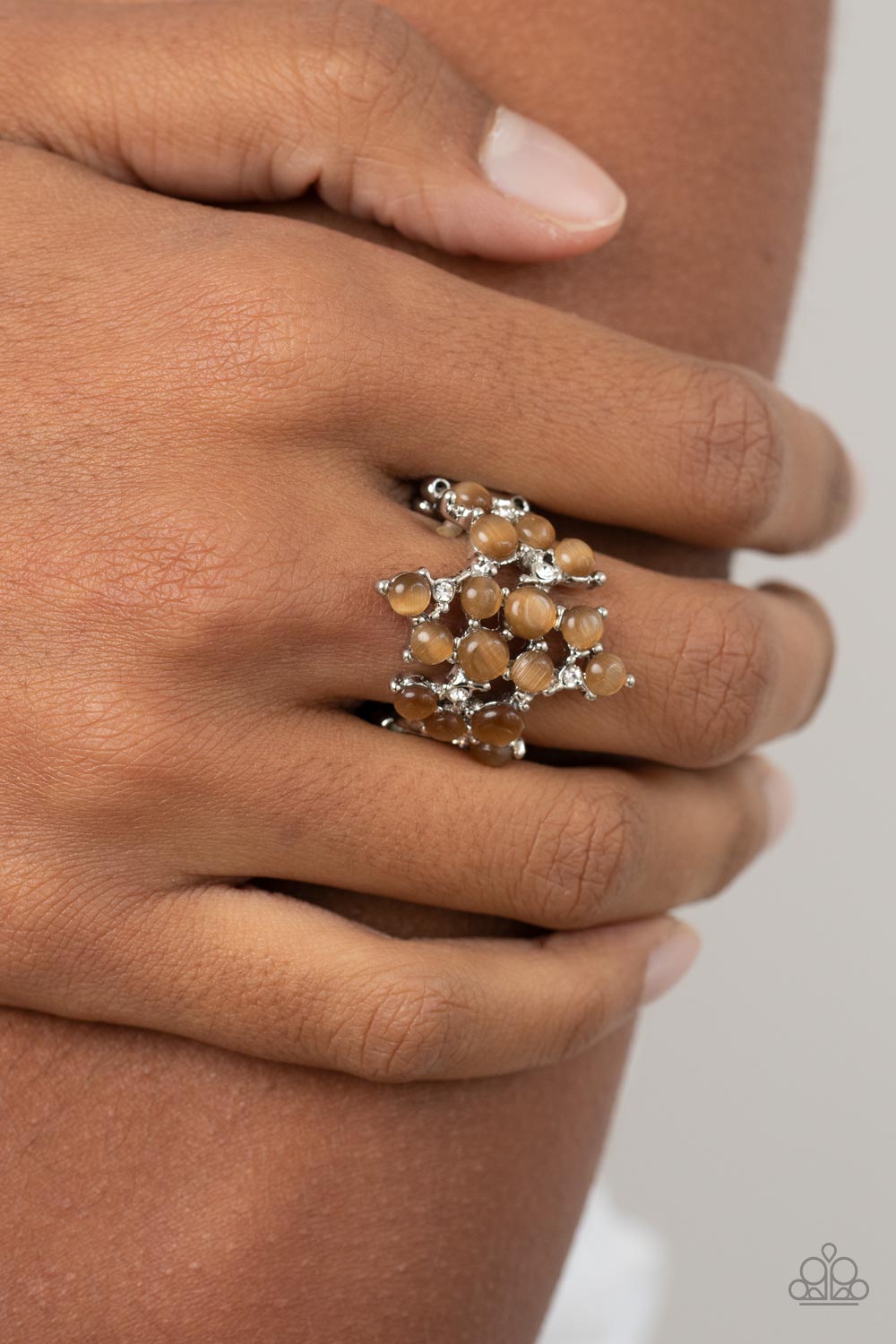 Seeing Eye to Cats Eye - Brown ring