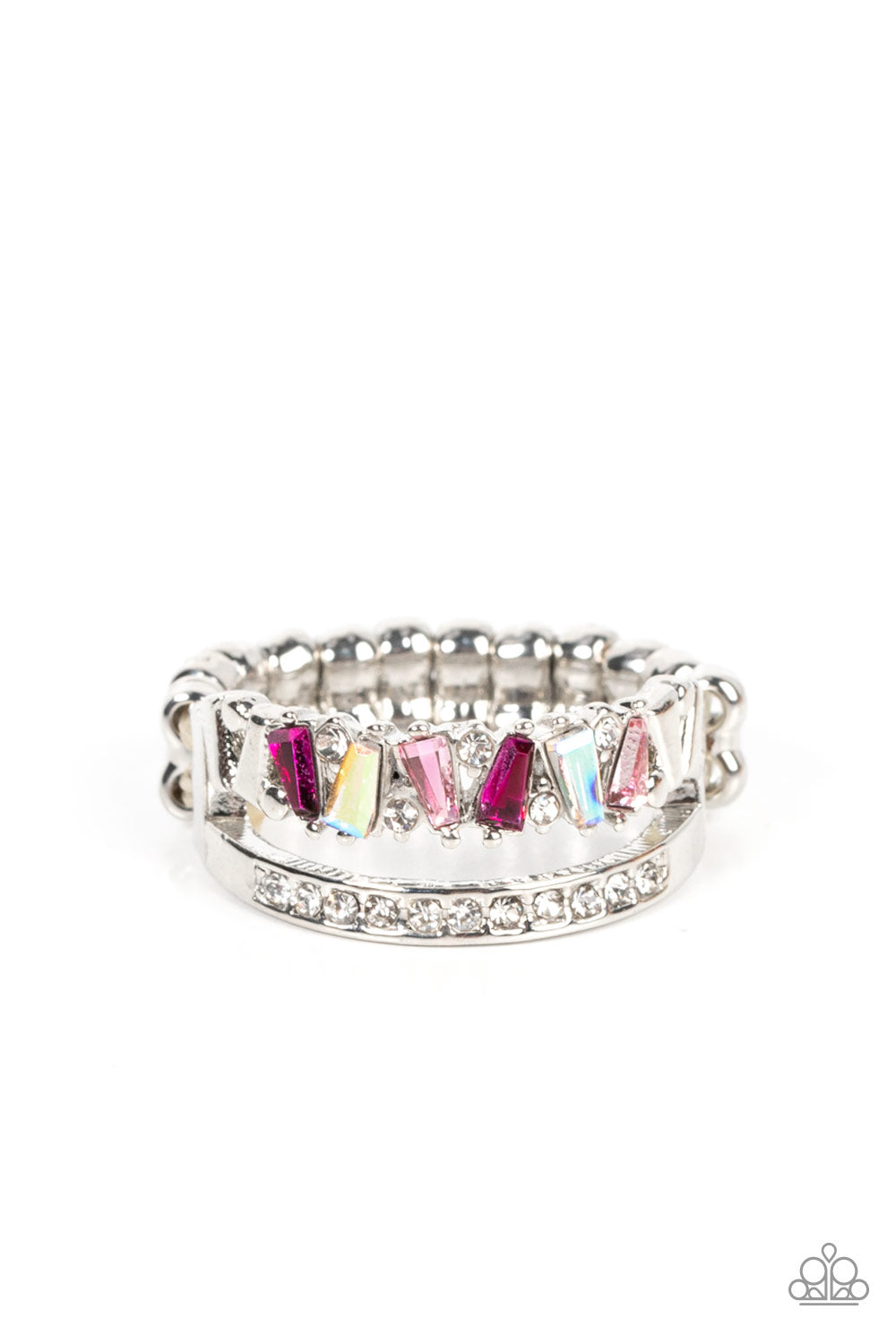 Paparazzi Accessories - Fractal Fascination - Pink ring