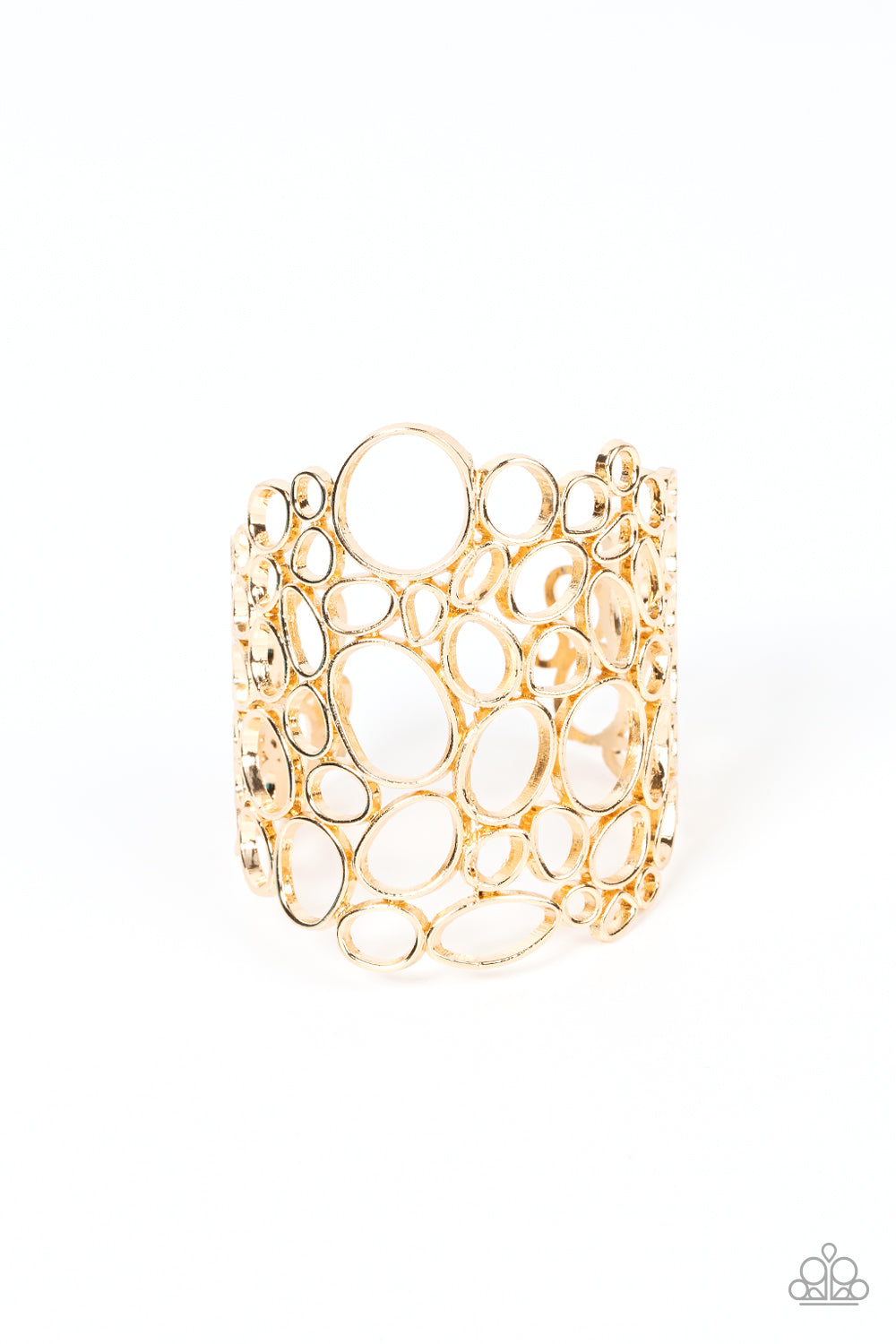 Paparazzi Accessories - All Turned Around - Gold bracelet