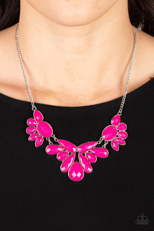 Paparazzi Accessories - A Passing FAN-cy - Pink necklace