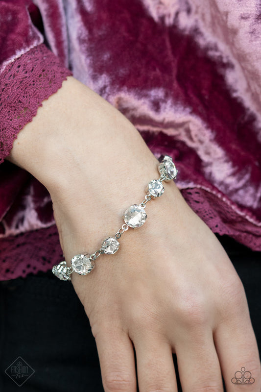 Paparazzi Accessories - Bippity Boppity BLING - White bracelet